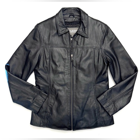 Wilsons Leather Women's Trinsulate Insulation Black Leather Jacket Size - M - Picture 6 of 11